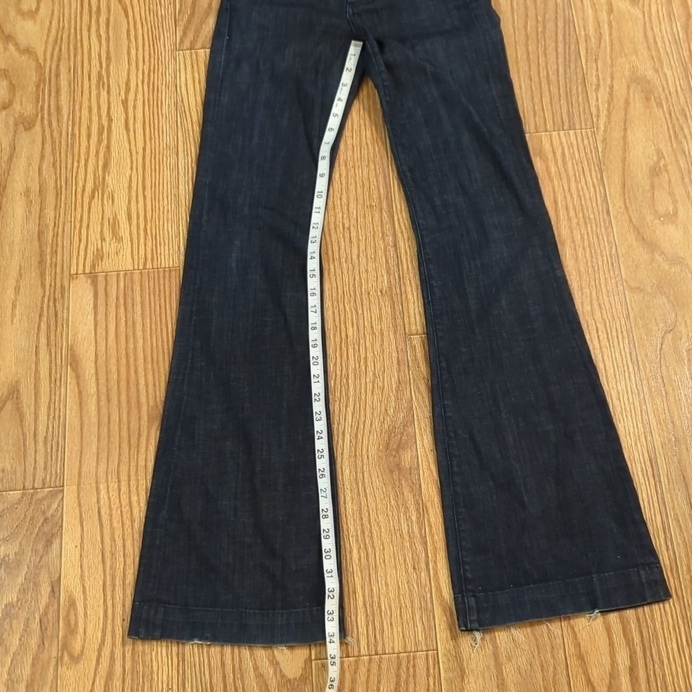 Citizens of Humanity wide leg jeans high rise dark wash stretch women's size 24" - Picture 2 of 8